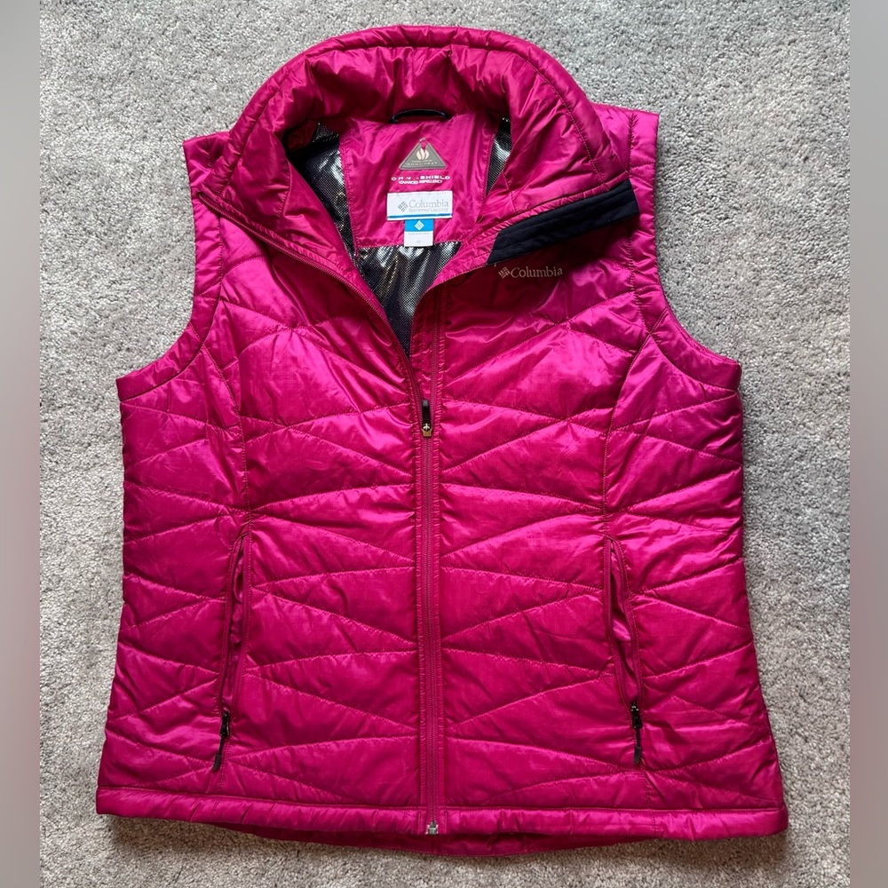Columbia Fuchsia/Pink Omni-Heat Quilted Vest- Sz 1X
